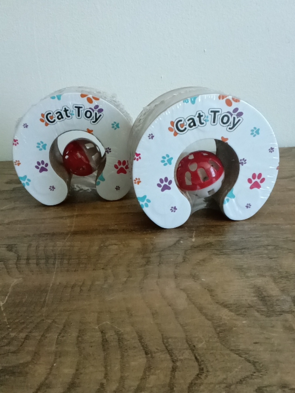 Interactive 😺  Toy & Cardboard Cat Scratcher Set of 2